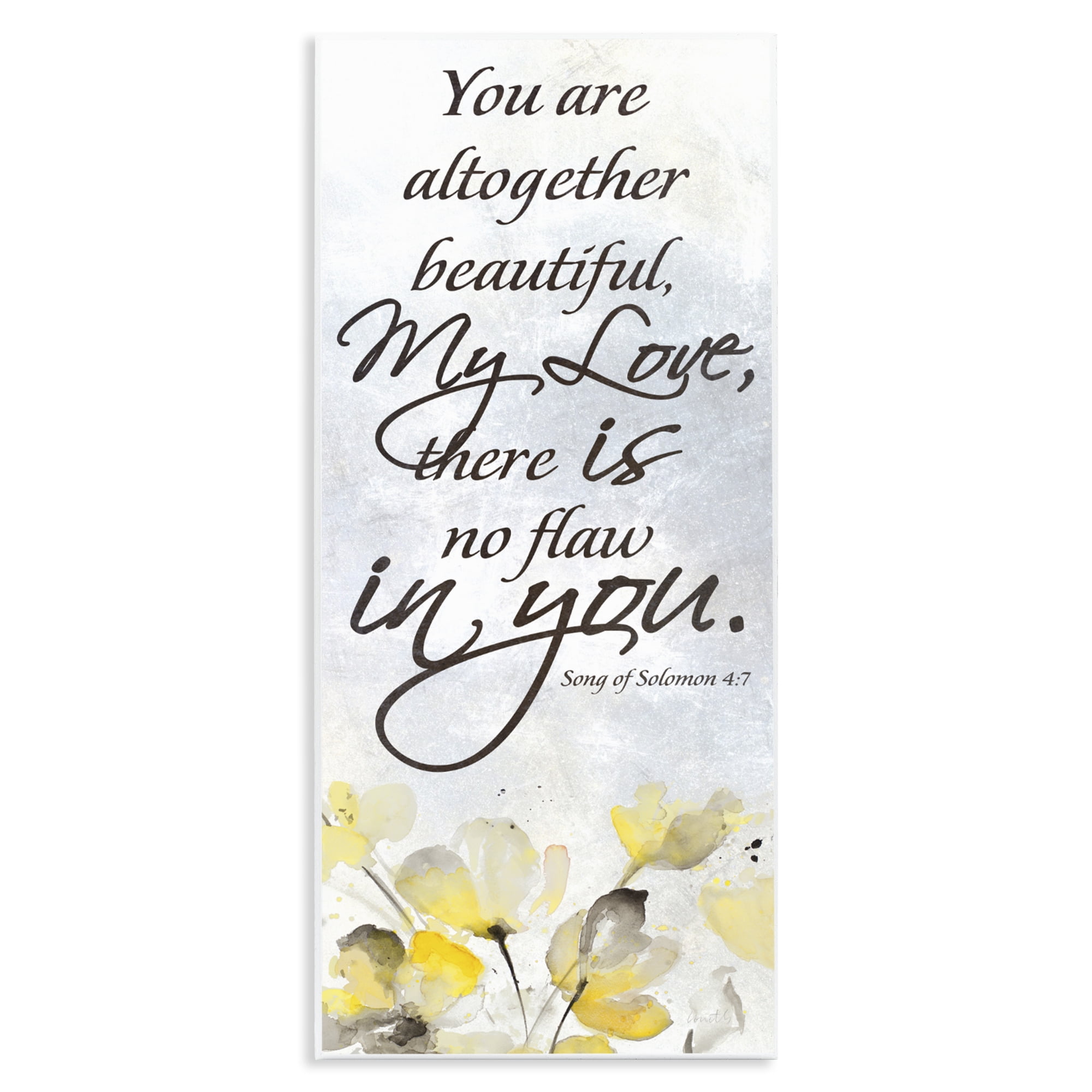 Stupell Industries There Is No Flaw In You Wall Plaque Art, design by Lanie Loreth