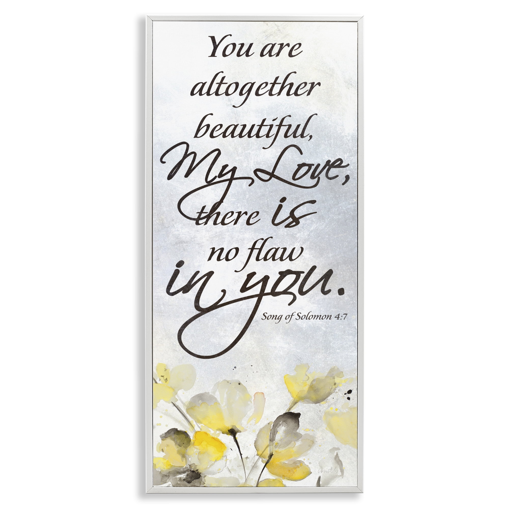 Stupell Industries There Is No Flaw In You White Framed Giclee Art, design by Lanie Loreth