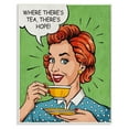 thumbnail image 1 of Stupell Industries There's Tea There's Hope Vintage Comic Book Design Wall Plaque by Ester Kay, 1 of 5