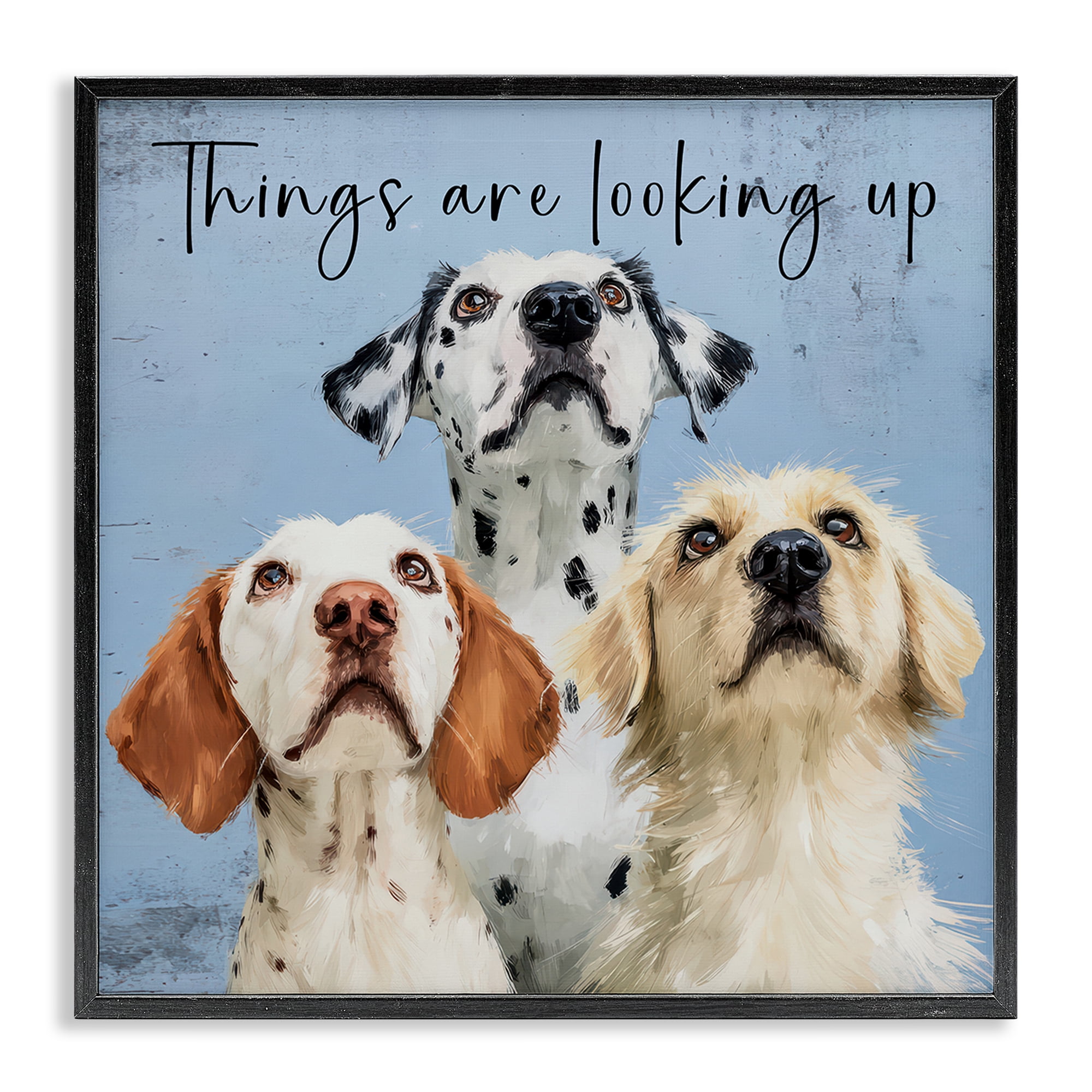 Stupell Industries Things Are Looking Up Black Framed Giclee Art, design by Kim Curinga