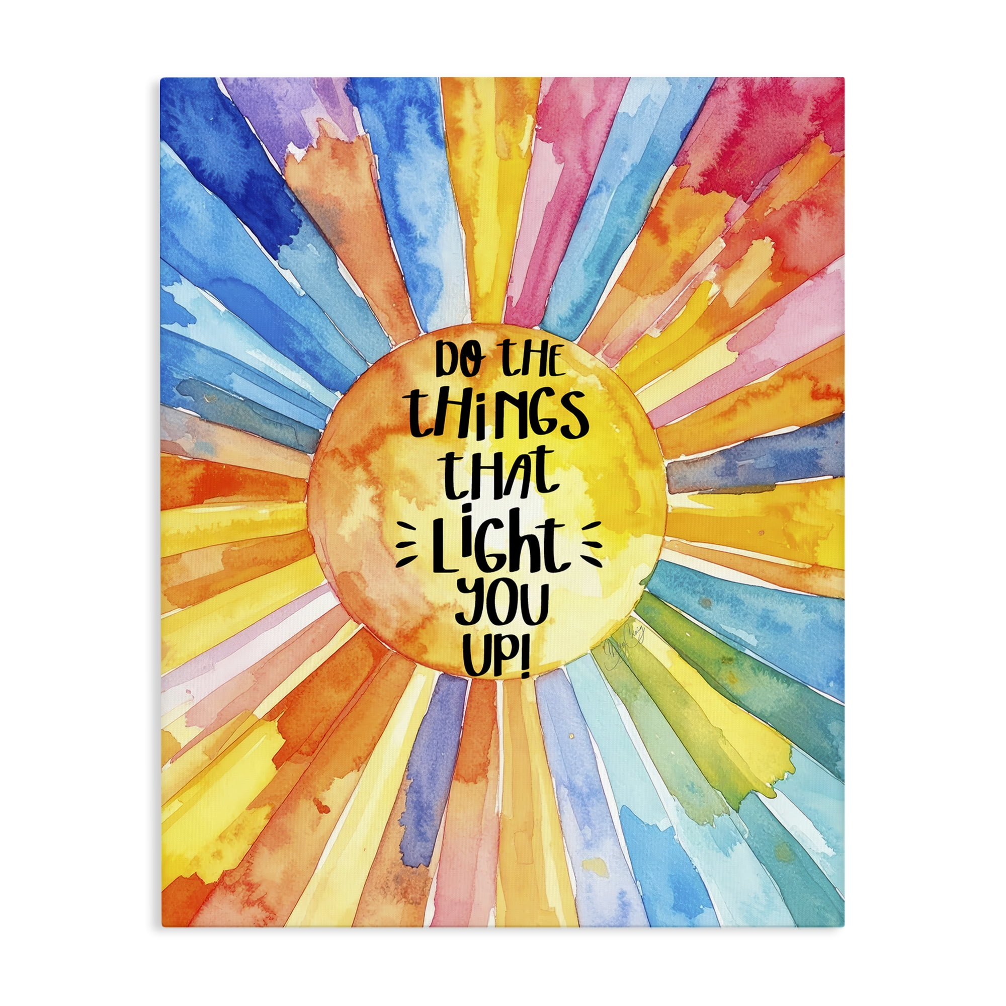 Stupell Industries Things That Light You Up Canvas Wall Art, design by Shelly Craig