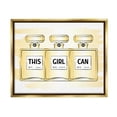 thumbnail image 1 of Stupell Industries This Girl Can Motivational Perfume Beauty & Fashion Painting Gold Floater Framed Art Print Wall Art, 1 of 6