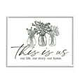thumbnail image 1 of Stupell Industries This Is Us Family Cottage Florals Herbs Bouquet Graphic Art White Framed Art Print Wall Art, Design by Lettered and Lined, 1 of 7