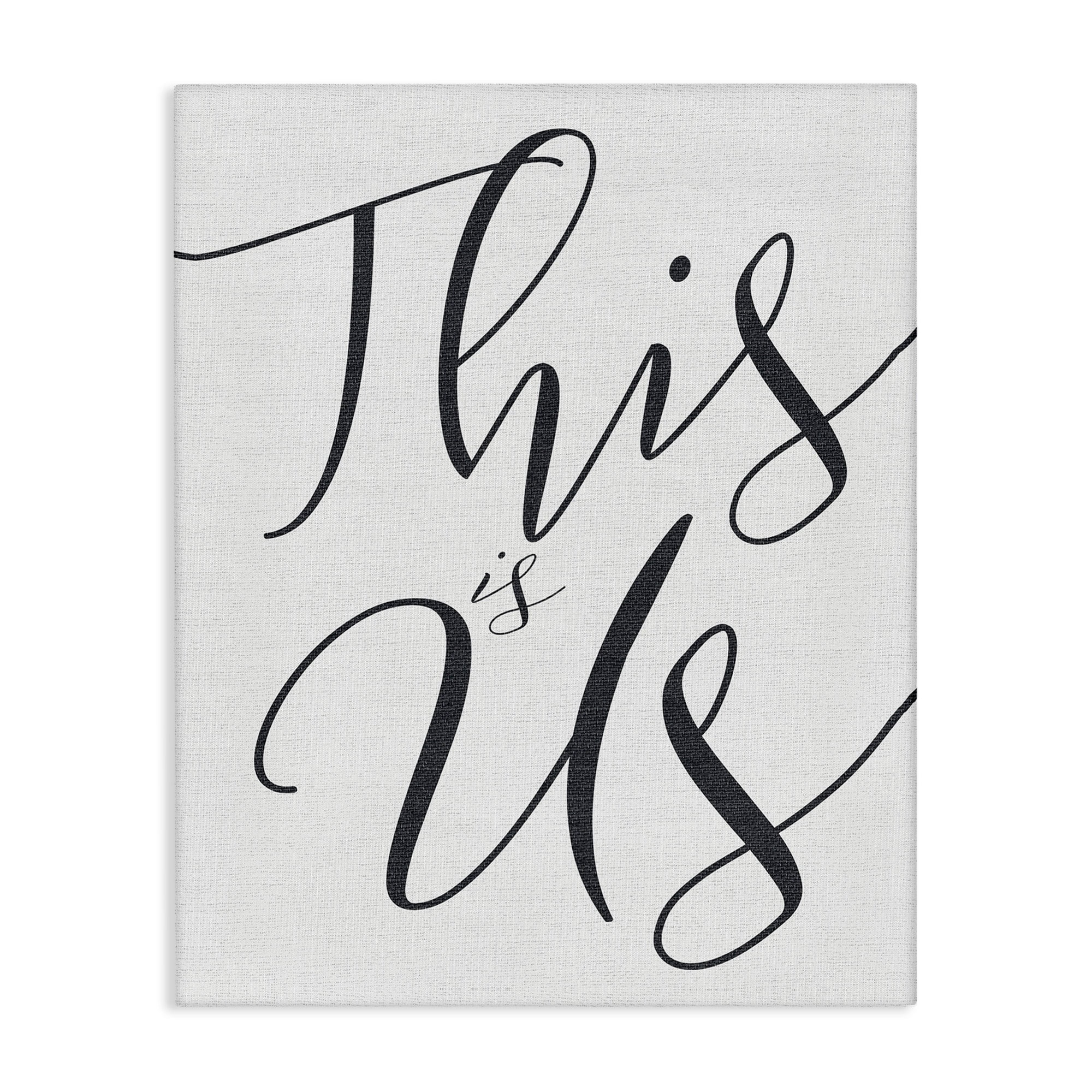 Stupell Industries This Is Us Typography Canvas Wall Art