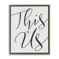 thumbnail image 1 of Stupell Industries This Is Us Typography Inspirational Painting Brown Floater Framed Canvas Art Print Wall Art, 17 x 21, 1 of 9