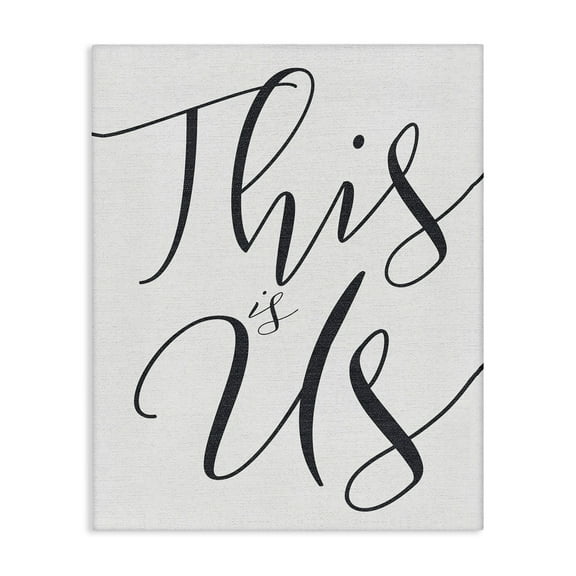 Stupell Industries This Is Us Typography Oversized Canvas Wall Art