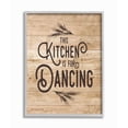 thumbnail image 1 of Stupell Industries This Kitchen Is For Dancing Distressed Wood Typography Graphic Art Gray Framed Art Print Wall Art, 11x14, by Lettered and Lined, 1 of 8