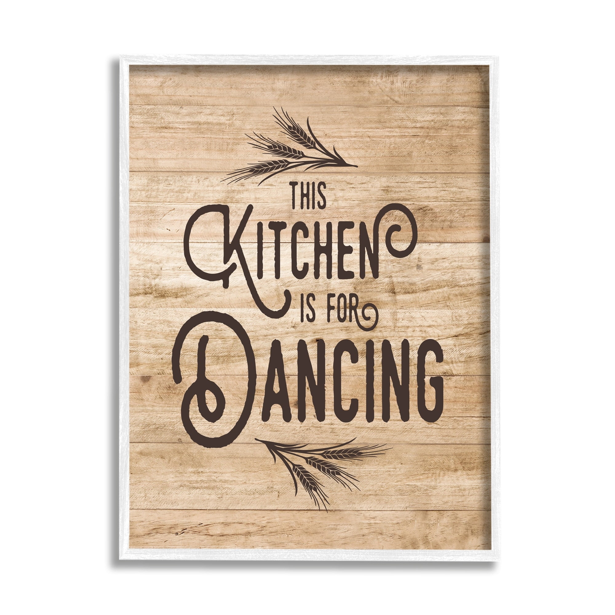 Stupell Industries This Kitchen is for Dance Distressed, 24 x 30,Design by Lettered and Lined