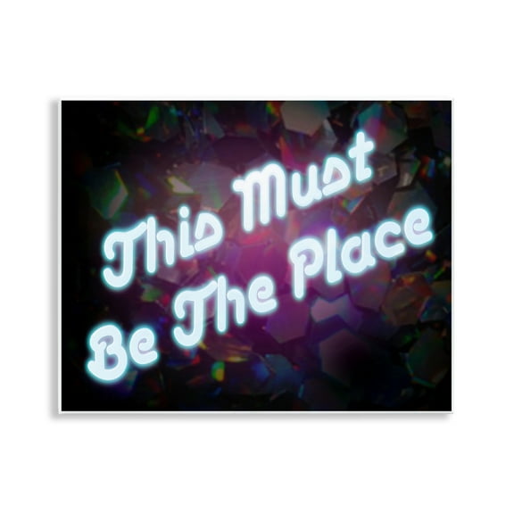 Stupell Industries This Must Be The Place Text & Numbers Painting Unframed Art Print Wall Art, 14 x 11