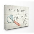 thumbnail image 1 of Stupell Industries This is How I Cut Carbs Novelty Painting Gallery Wrapped Canvas Art Print Wall Art, 24 x 30, 1 of 3