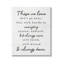 Stupell Industries Those We Love Poem Inspirational Painting Gallery Wrapped Canvas Print Wall Art, 16 x 20
