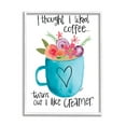 thumbnail image 1 of Stupell Industries Thought I Liked Coffee Phrase Kitchen Creamer Joke Graphic Art White Framed Art Print Wall Art, 11x14, by Katie Doucette, 1 of 7