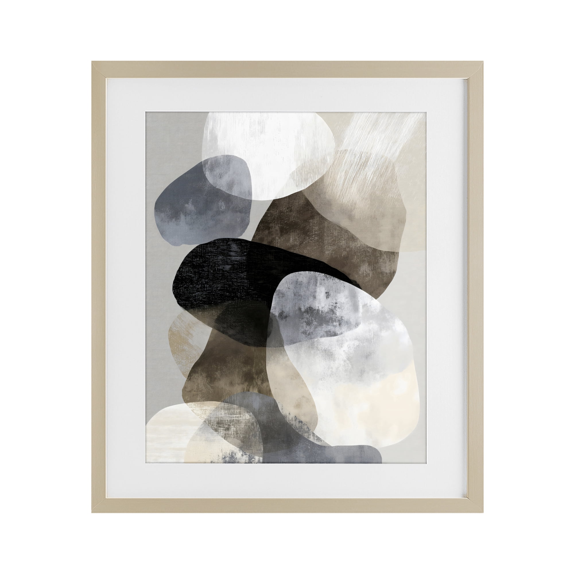 Stupell Industries Thoughts In Muted Layers Birch Framed Print Under Glass, design by Ink Drop Loft