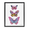 thumbnail image 1 of Stupell Industries Three Butterfly Trio Insects Painting Black Floater Framed Canvas Art Print Wall Art, 25 x 31, 1 of 10