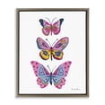 thumbnail image 1 of Stupell Industries Three Butterfly Trio Insects Painting Brown Floater Framed Canvas Art Print Wall Art, 17 x 21, 1 of 10