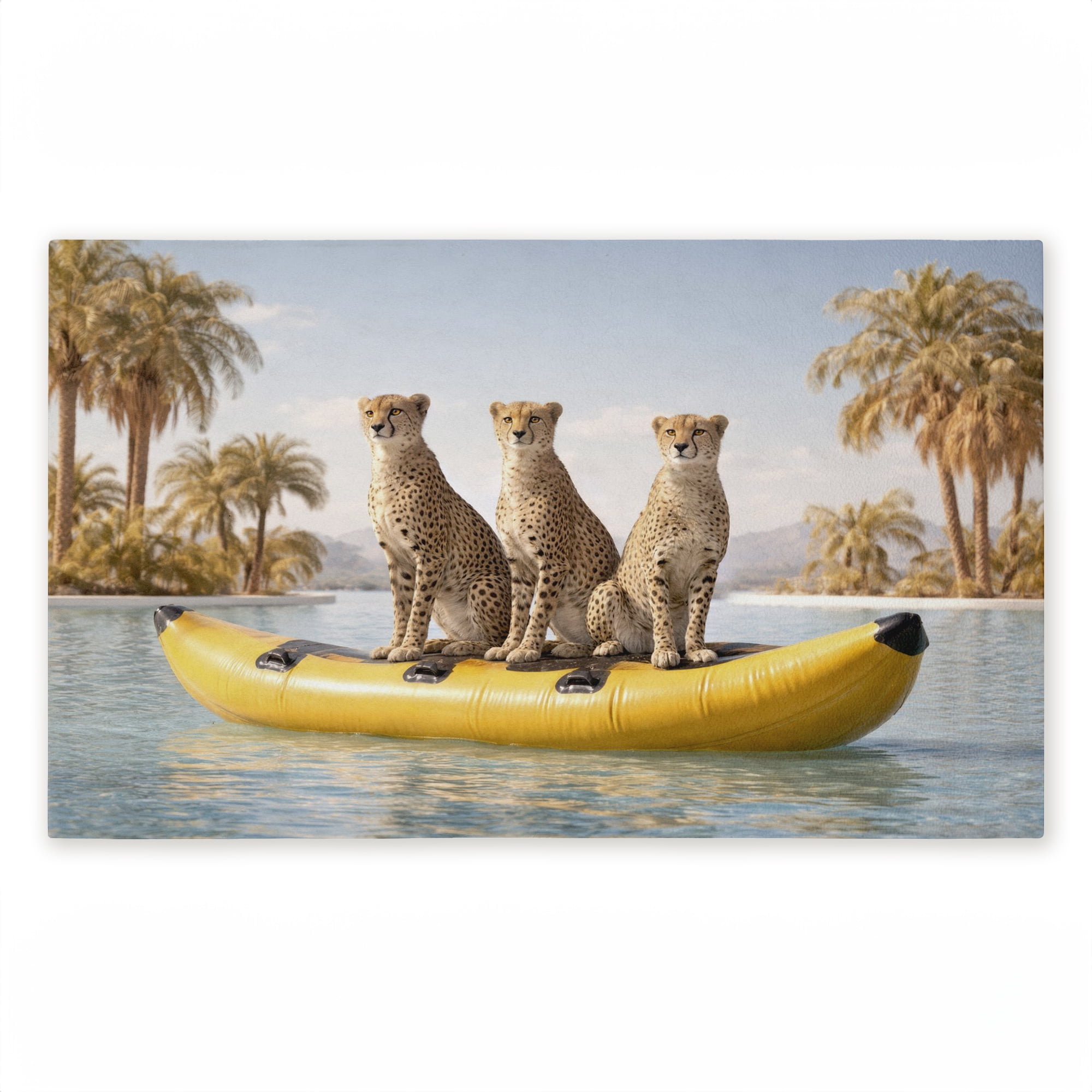 Stupell Industries Three Cheetahs on Lake Printed Outdoor Door Floor Mat, design by Ziwei Li