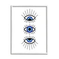 thumbnail image 1 of Stupell Industries Three Evil Eyes Pattern Abstract Painting White Framed Art Print Wall Art, 24 x 30, 1 of 9