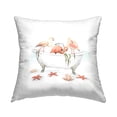 thumbnail image 1 of Stupell Industries Three Flamingos Bathing Nautical Seaside Tub Design by Ziwei Li Throw Pillow, 1 of 6