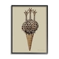 thumbnail image 1 of Stupell Industries Three Giraffes Ice Cream Scoop Waffle Cone , 24 x 30, Design by Coco de Paris, 1 of 5