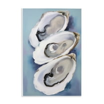 Stupell Industries Three Oyster Shells Animals & Insects Painting Unframed Art Print Wall Art, 10 x 15