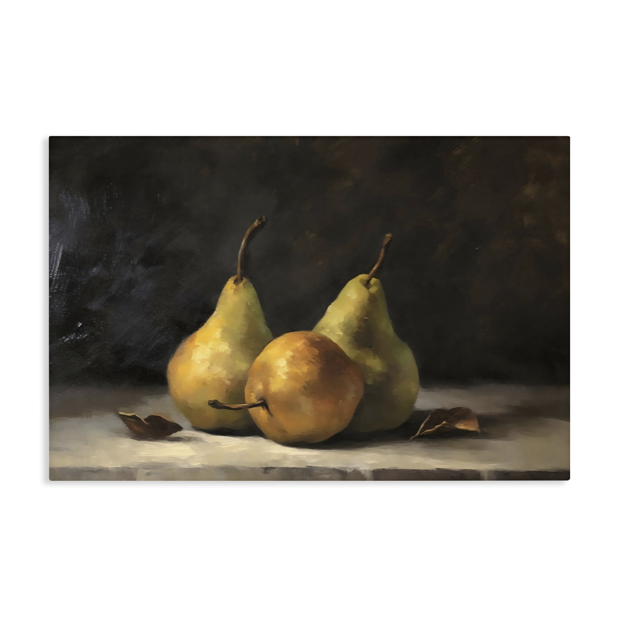 Stupell Industries Three Pears on Marble Canvas Wall Art, design by Creative Studio