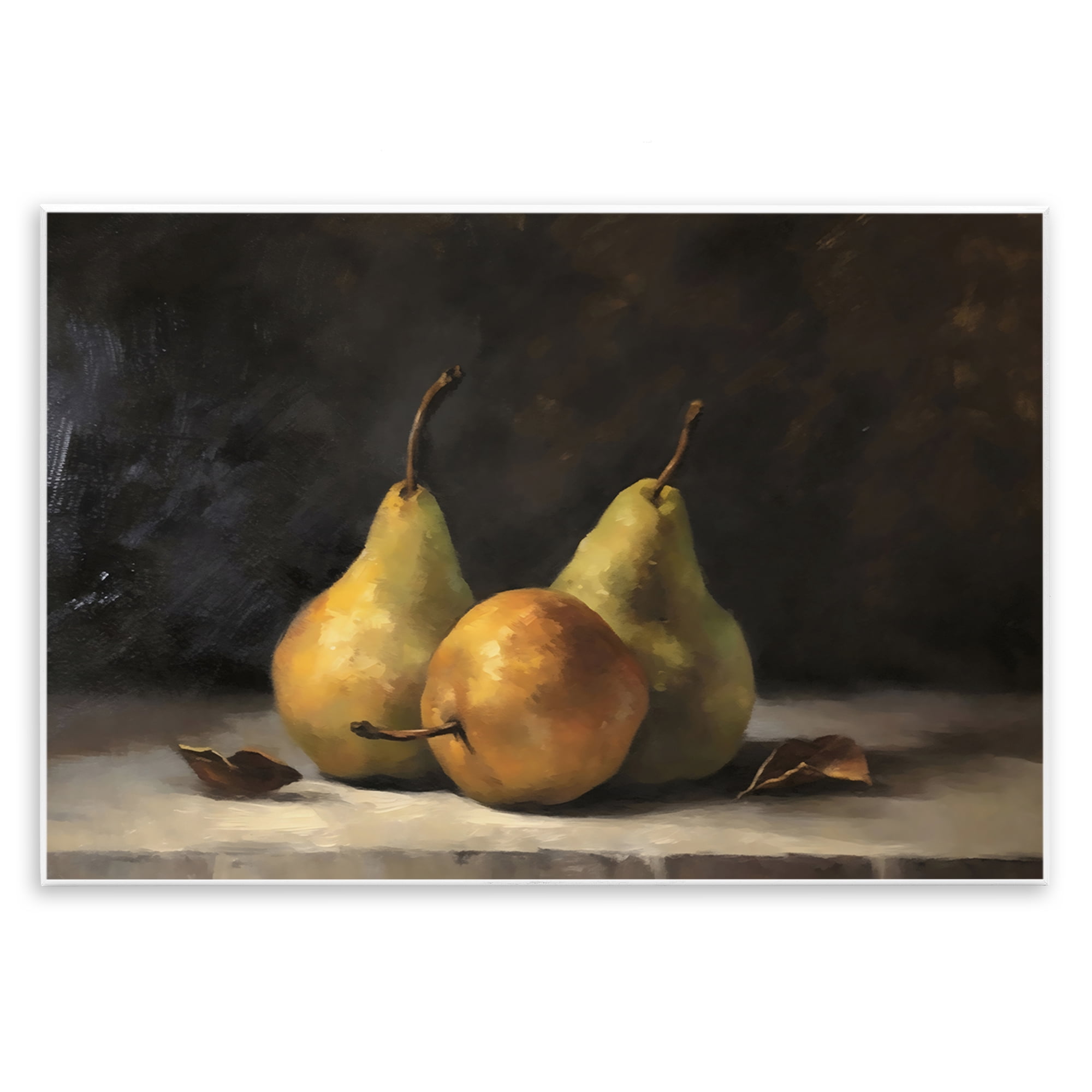 Stupell Industries Three Pears on Marble Wall Plaque Art, design by Creative Studio
