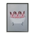 thumbnail image 1 of Stupell Industries Three Pink Pigs In Tub Adorable Bathroom Illustration , 16 x 20, Design by Coco de Paris, 1 of 5