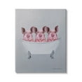 thumbnail image 1 of Stupell Industries Three Pink Pigs In Tub Adorable Bathroom Illustration , 16 x 20, Design by Coco de Paris, 1 of 5