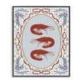 thumbnail image 1 of Stupell Industries Farmhouse Three Red Prawns on Gingham Black Framed Giclee Art, 16 x 20, by Vero Illustrates, 1 of 8