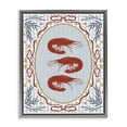 thumbnail image 1 of Stupell Industries Farmhouse Three Red Prawns on Gingham Gray Floating Frame Canvas Art, 25 x 31, by Vero Illustrates, 1 of 8