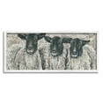 thumbnail image 1 of Stupell Industries Three Sheep Trio Rural Farm Animal Portrait Painting White Framed Art Print Wall Art, Design by Hollihocks Art, 1 of 8