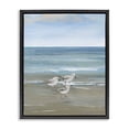 thumbnail image 1 of Stupell Industries Rustic Lodge Three Shorebirds & Gentle Waves Black Floating Frame Canvas Art, 25 x 31, by Nan, 1 of 8