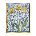 thumbnail image 1 of Stupell Industries Three Tulips on Toile Botanical & Floral Painting Gold Floater Framed Canvas Art Print Wall Art, 17 x 21, 1 of 10