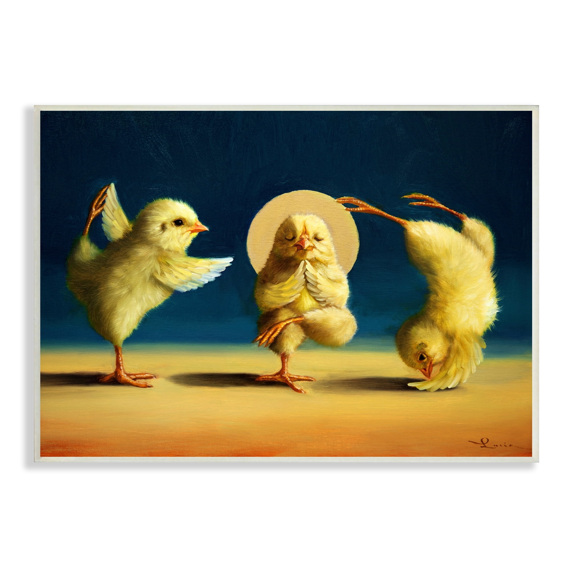 3/15 stretching yellow 1 絵画　28✕74.5　アート Stupell-Industries-Three-