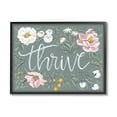 thumbnail image 1 of Stupell Industries Thrive Floral Border Botanical & Floral Painting Black Framed Art Print Wall Art, 14 x 11, 1 of 8