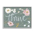 thumbnail image 1 of Stupell Industries Thrive Floral Border Botanical & Floral Painting Gray Framed Art Print Wall Art, 14 x 11, 1 of 8