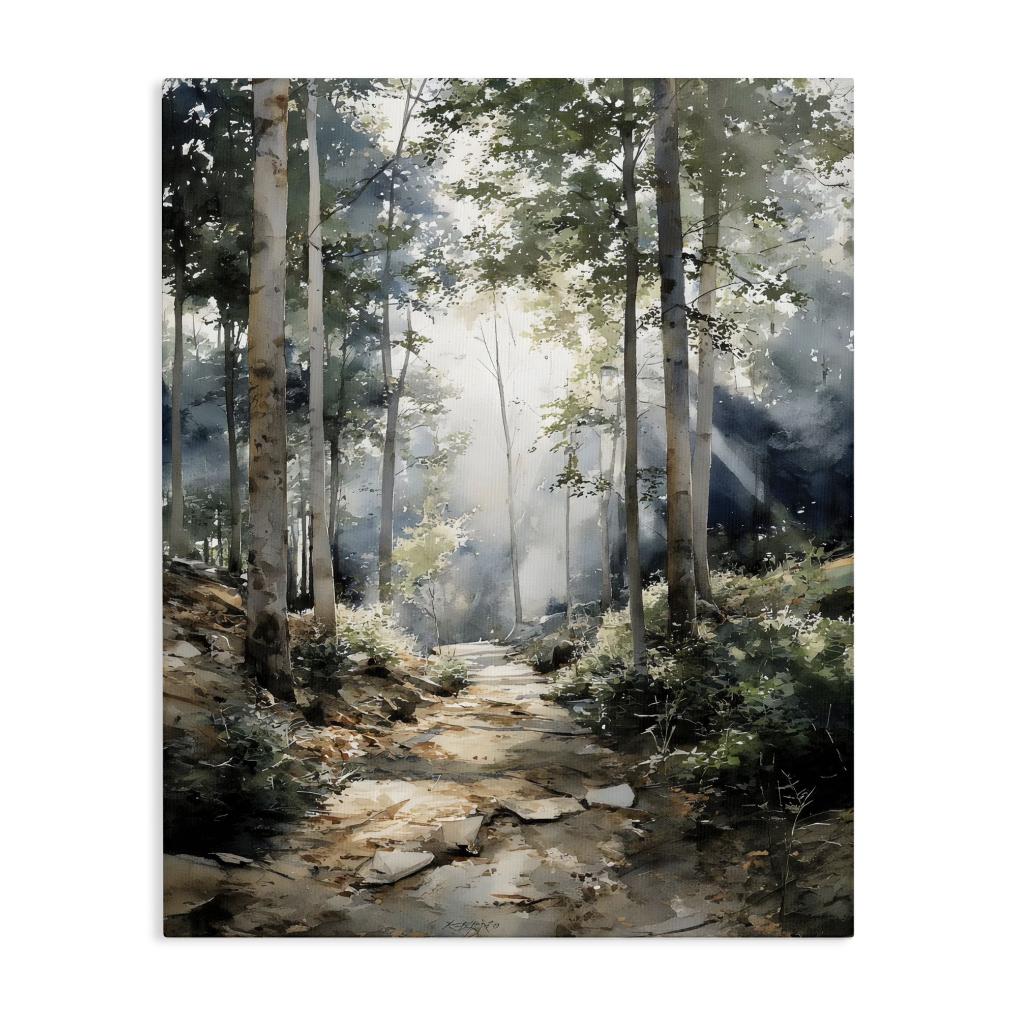 Stupell Industries Through The Woods Pathway Canvas Wall Art, design by Franklyn Gregory