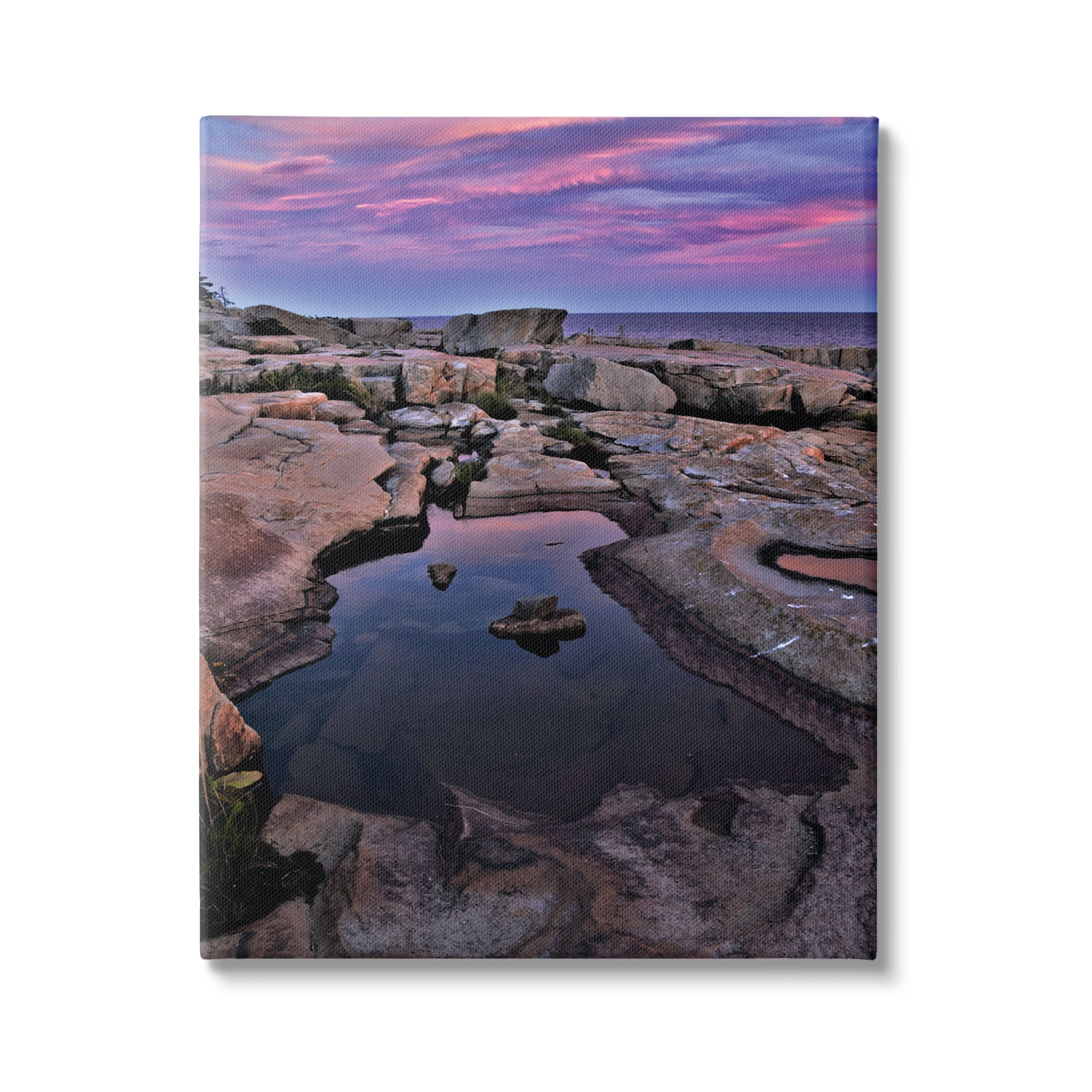 Stupell Industries Tide Pool Landscape Nature Photography Gallery Wrapped Canvas Print Wall Art, 36 x 48
