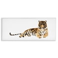 thumbnail image 1 of Stupell Industries Tiger Resting Orange Ink Watercolor Animals & Insects Painting White Framed Art Print Wall Art, 24 x 10, 1 of 9