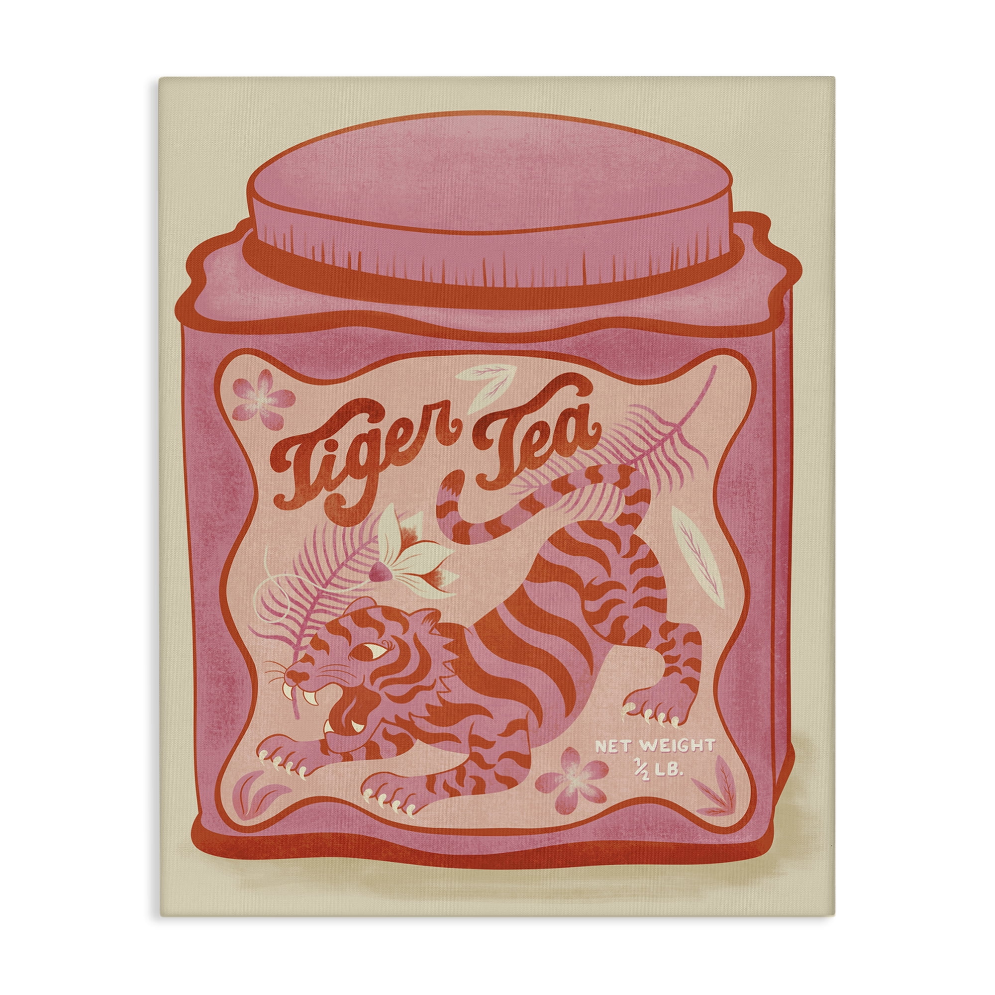 Stupell Industries Tiger Tea Traditional Style Food & Beverage Painting Wrapped Canvas Art Print Wall Art, 30 x 40