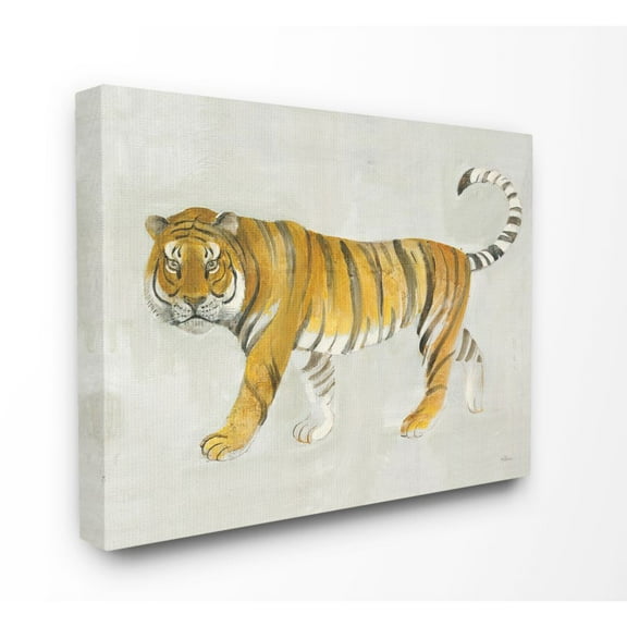 Stupell Industries Tiger Walk Large Cat Animal Watercolor Painting Canvas Wall Art, 36 x 48, byMiranda Thomas
