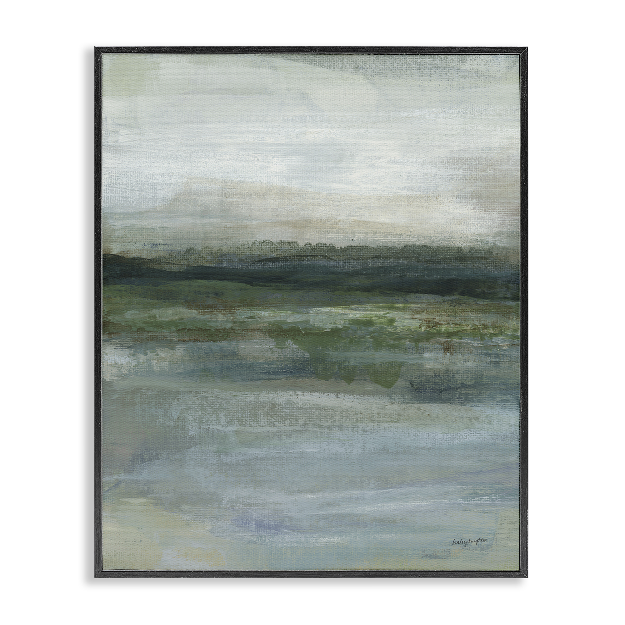 Stupell Industries Time Lapse Abstraction Abstract Painting Black Framed Art Print Wall Art, 11 x 14