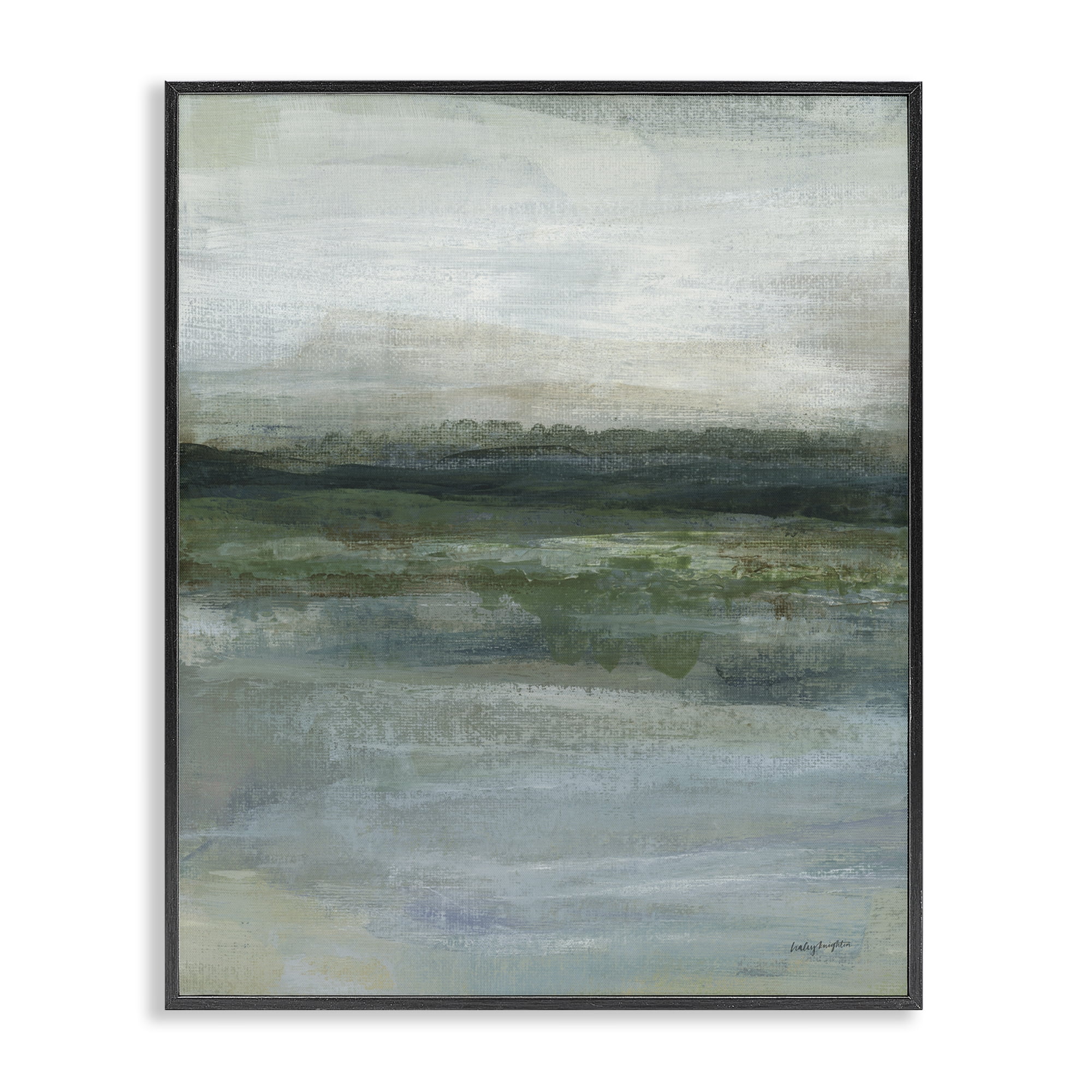 Stupell Industries Time Lapse Abstraction Abstract Painting Black Framed Art Print Wall Art, 24 x 30