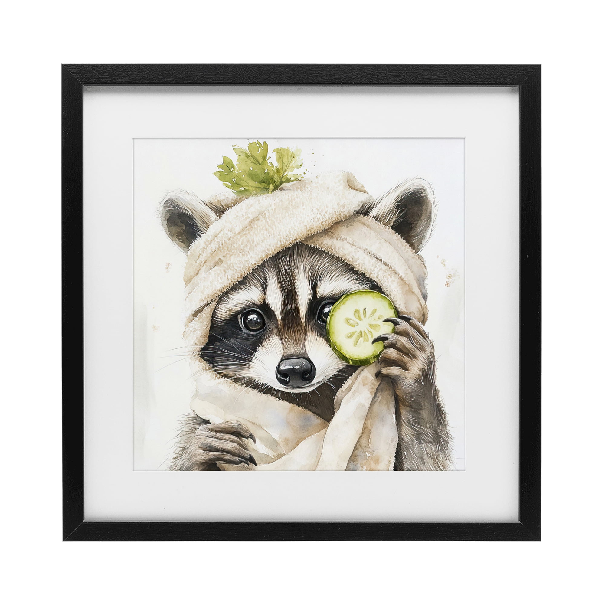 Stupell Industries Time To Depuff Self Care Black Framed Print Under Glass, design by Tina LeCour