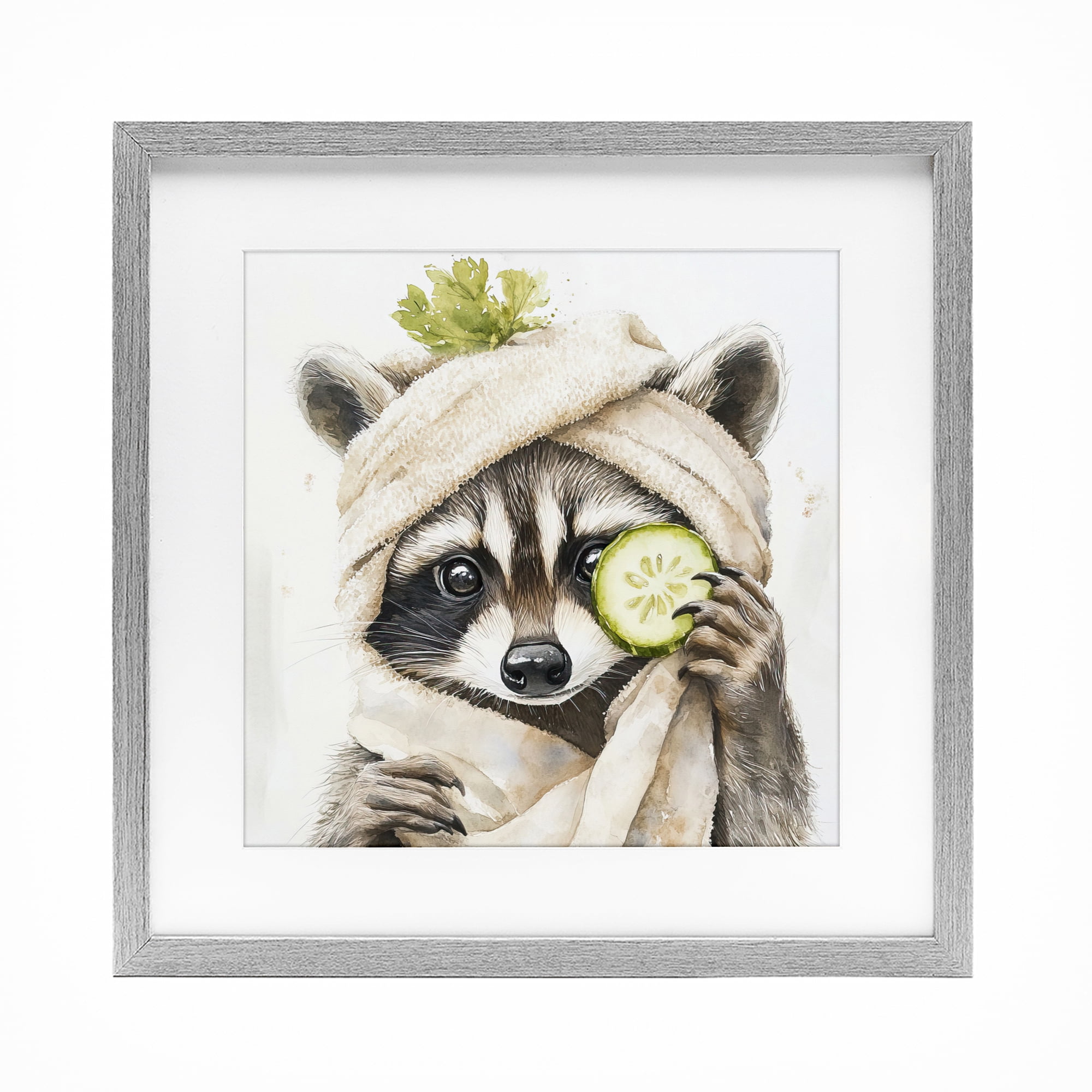 Stupell Industries Time To Depuff Self Care Gray Framed Print Under Glass, design by Tina LeCour