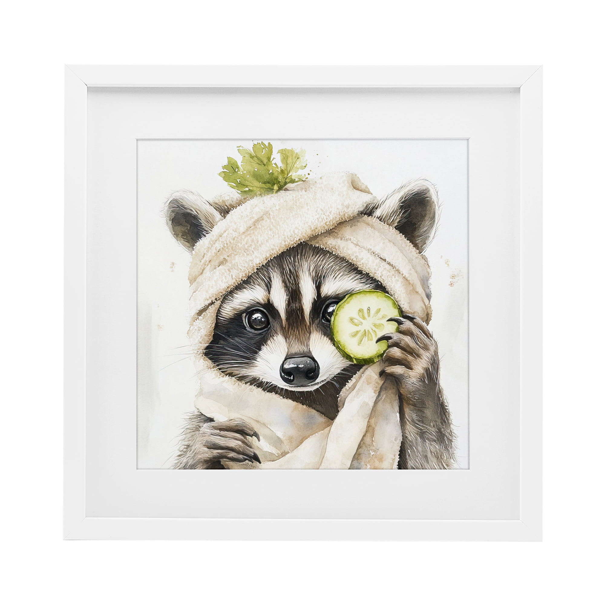 Stupell Industries Time To Depuff Self Care White Framed Print Under Glass, design by Tina LeCour