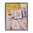 thumbnail image 1 of Stupell Industries Glam Time To Read in Morning Gray Floating Frame Canvas Art, 17 x 21, by The Prints Vibe, 1 of 8
