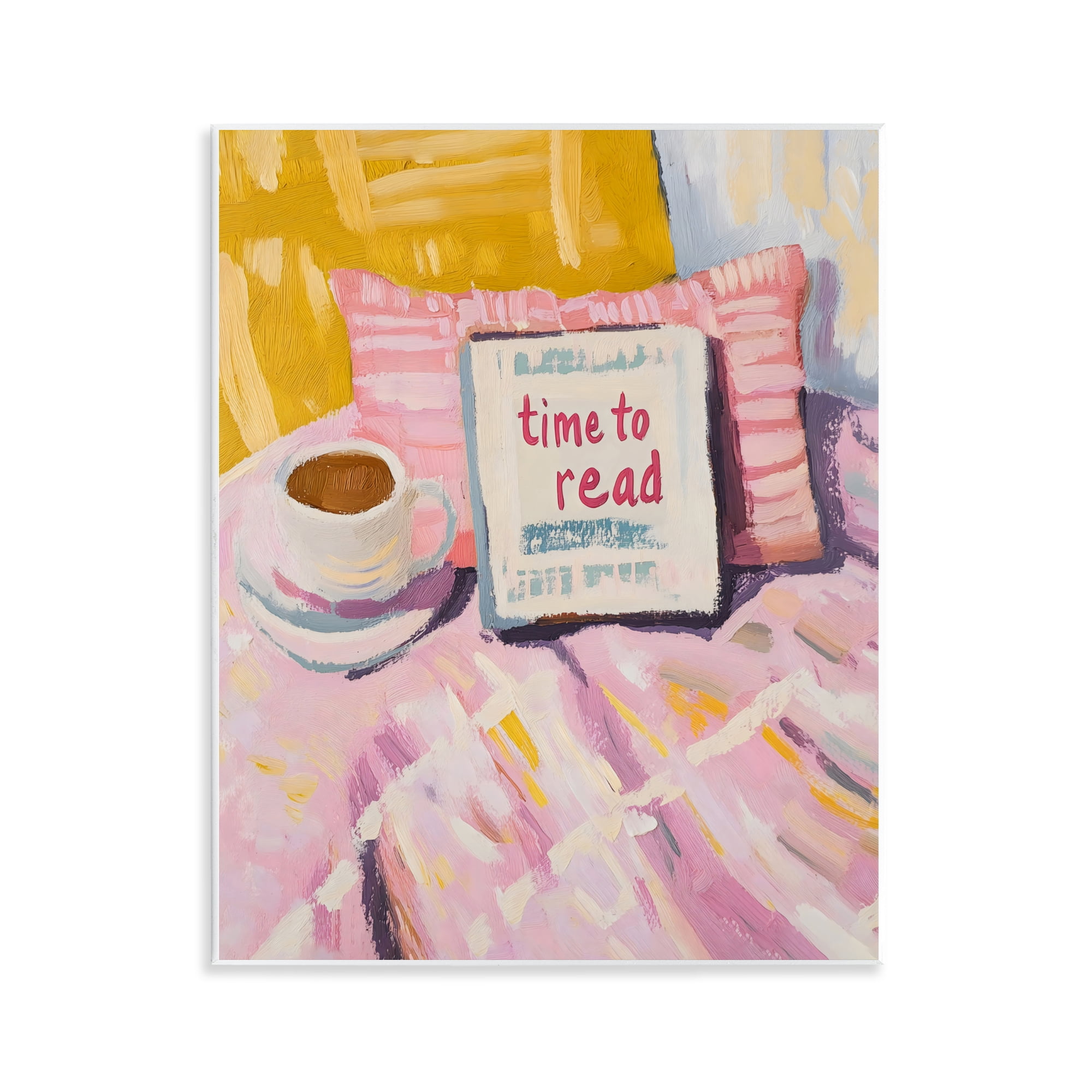Stupell Industries Time To Read in Morning Wall Plaque Art, design by The Prints Vibe