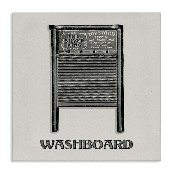Stupell Industries Timeless Antique Washboard Country Charm Painting Wrapped Canvas Canvas Art Print Wall Art, 36 x 36