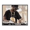 thumbnail image 1 of Stupell Industries Contemporary Timeless DJ with Urban Rhythm Black Framed Giclee Art, 14 x 11, by Franklyn Gregory, 1 of 8